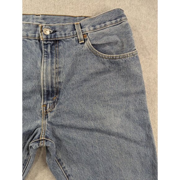Leivs 517 Jeans Mens Size 38x32 Blue Classic Boot Faded Whiskers 100% Cotton - Picture 3 of 13